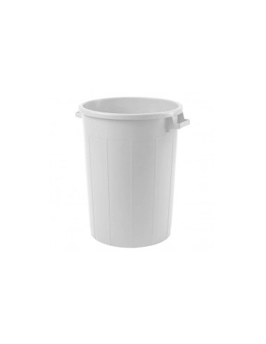 BIDONE IN PLASTICA 120LT BIANCO C/COPERCHIO PLASTIME su TreG Ingrosso