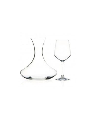 UNIVERSUM SET 7 PZ DECANTER E CALICI 73260 RCR TRENDS su TreG Ingrosso