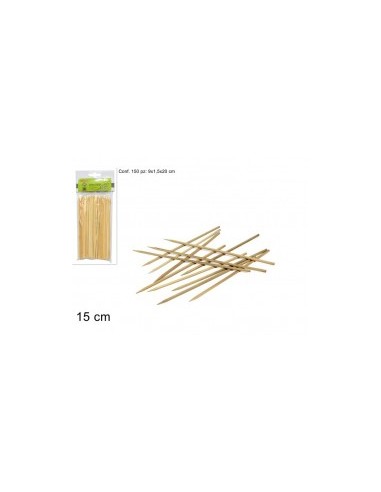 CONFEZIONE 150 SPIEDINI 15CM 59797 BAMBOO DUE ESSE su TreG Ingrosso