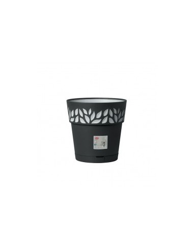 VASO OPERA CLOE 25 CM GRAFITE/GRIGIO LUCE 94103 STEFANPLAST su TreG...