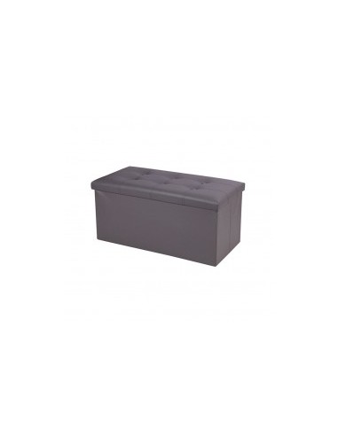 POUF RETTANGOLARE 76X38X38 GRIGIO 75054 su TreG Ingrosso