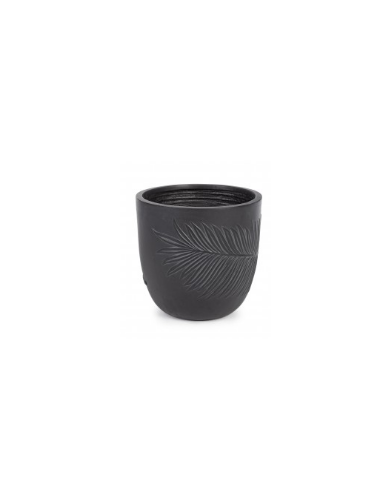 VASO 0790614 2°MIS PALM TONDO NERO su TreG Ingrosso