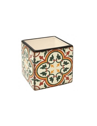 CUBO CERAMICA MAIOLICA 13X13X13CM su TreG Ingrosso