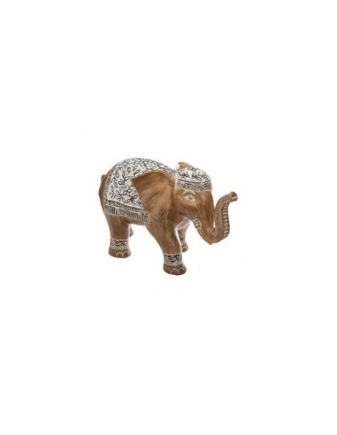 ELEFANTE RESINA MARRONE 11CM