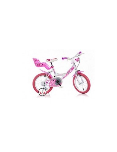 BICI 16 LITTLE HEART BIANCO/ROSA su TreG Ingrosso