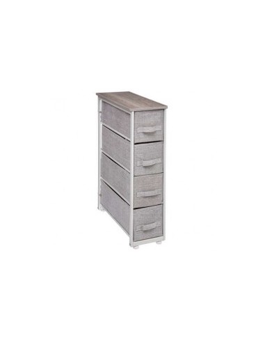 CASSETTIERA 130141 4 CASSETTI 20X48X74CM GRIGIO CHIARO su TreG Ingr...