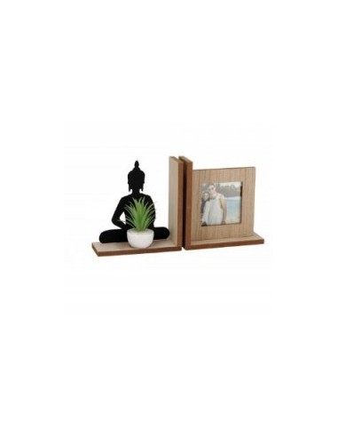 SET 2 REGGILIBRI 75434 BUDDHA C/PORTAFOTO 30X16CM su TreG Ingrosso