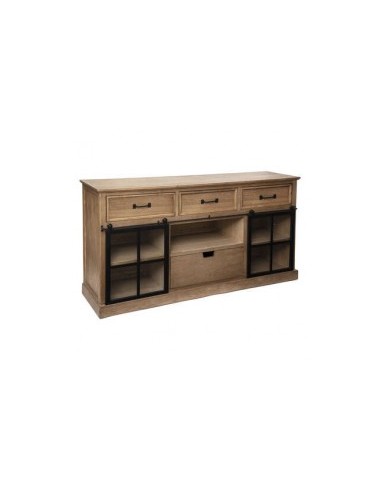 MOBILETTO 179078 DANIK 160X40X85CM LEGNO/VETRO su TreG Ingrosso