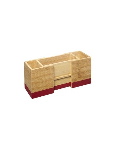 PORTAPOSATE 179697E ROSSO BAMBOO ESTENSIBILE su TreG Ingrosso