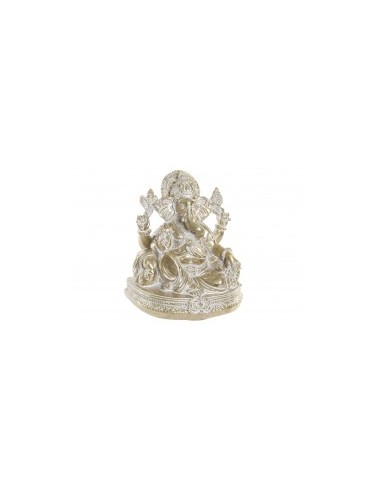 FIGURA GANESHA RF181356 RESINA 14X12X16 DORATO su TreG Ingrosso