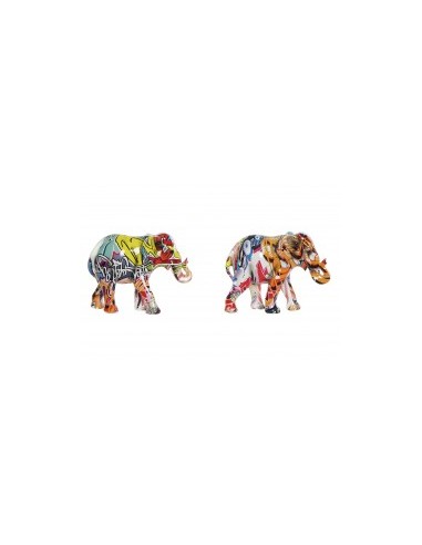 FIGURA ELEFANTE FD190437 RESINA 17X7X13 MODELLI ASSORTITI su TreG I...