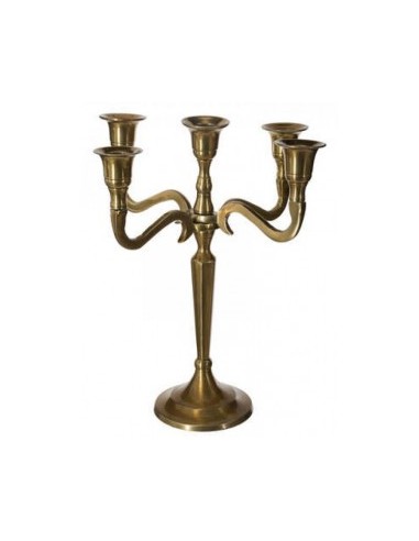 CANDELABRO 103425A 5P ORO 27CM su TreG Ingrosso