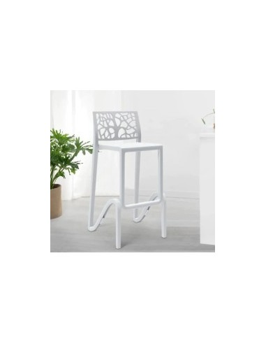 SGABELLO ZEFIRO BIANCO 75CM su TreG Ingrosso