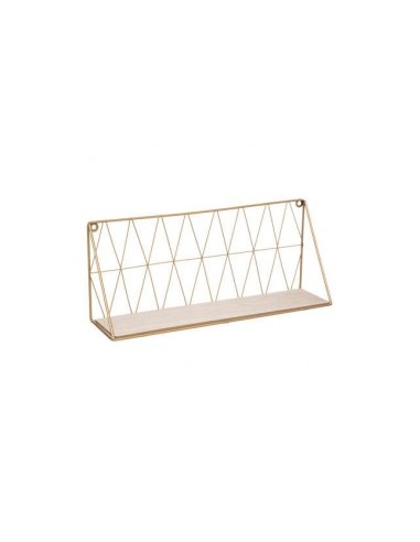 MENSOLA 157199A SUPPORTO ORO METALLO 48X12X20CM su TreG Ingrosso