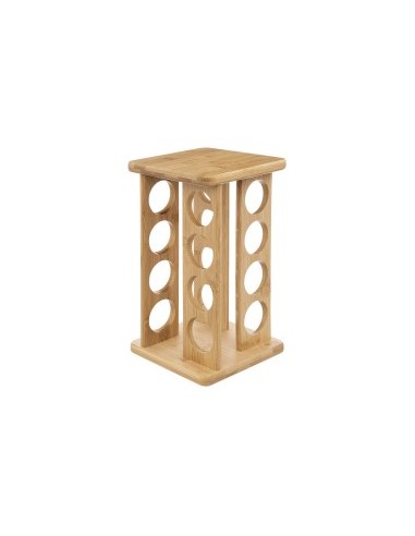 PORTASPEZIE BAMBOO 124572 CON 16 BARATTOLI su TreG Ingrosso