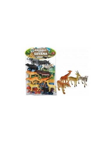 GEO NATURE 70305 CONF 12 ANIMALI SAVANA CON POSTER su TreG Ingrosso