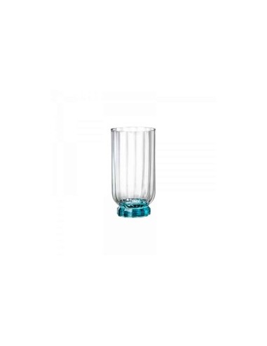 FLORIAN SET 6 BICCHIERI BEVERAGE LUCENT BLUE 43CL BORMIOLI ROCCO su...