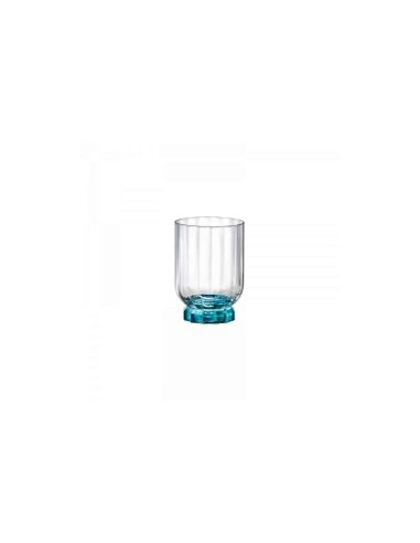 FLORIAN CONFEZIONE 6 BICCHIERI ROCKS LUCENT BLUE 30CL BORMIOLI ROCC...