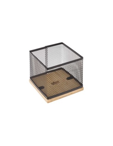 PORTAPENNE 181244 METALLO/BAMBOO 10X10X10CM su TreG Ingrosso