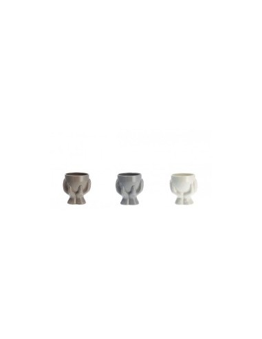 VASO 78061 HAND CERAMICA 16X14X17CM COLORI ASSORTITI su TreG Ingrosso