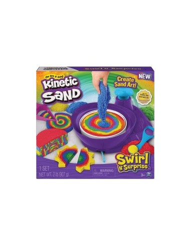 KINETIC SAND 6063931 SWIRL AND SURPRISE SET su TreG Ingrosso