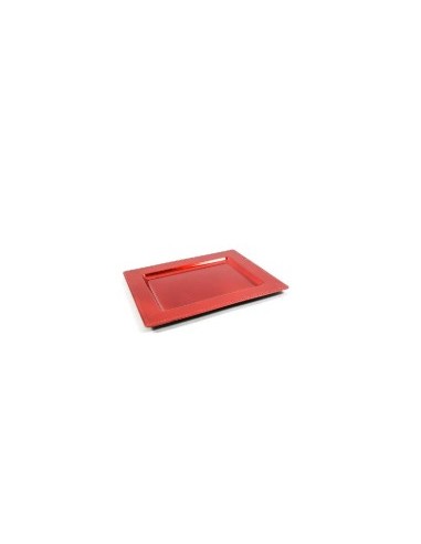 VASSOIO ROSSO IN PLASTICA 31,5X25X1,5CM su TreG Ingrosso