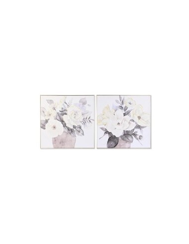 QUADRO CU201579 VASO FIORI 80X80CM MODELLI ASSORTITI su TreG Ingrosso