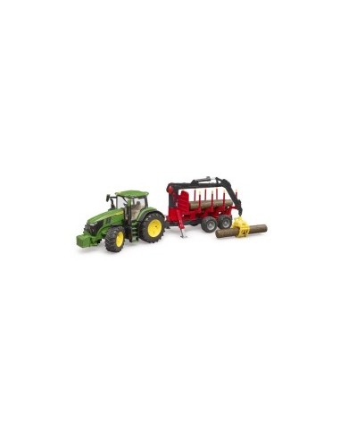 TRATTORE JOHN DEERE CON RIMORCHIO TRONCHI 03154 su TreG Ingrosso