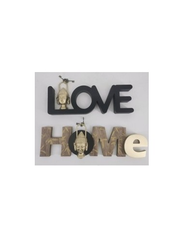 DECORAZ SCRITTA LOVE/HOME 36X11CM MDF ASSORTITO DH203588 su TreG In...