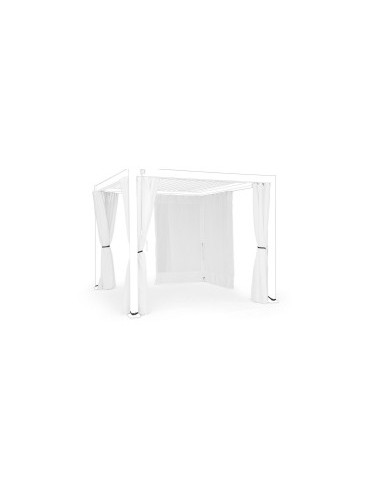 SET4 TELI LATERALI+ZANZARIERA PERGOLA OCEAN 3X3 BIANCO su TreG Ingr...