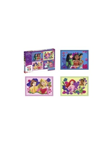 PRINCESS 21517 SET PUZZLE 4IN1 su TreG Ingrosso