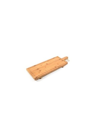 TAGLIERE 44799 CON SALVAGOCCIA 66X22X5CM BAMBOO su TreG Ingrosso