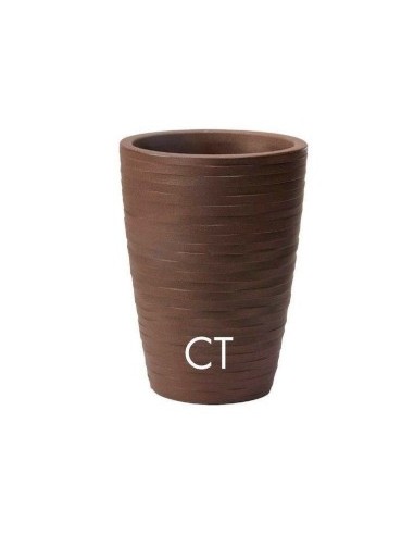 TYLUS VASO ELEGANCE D30CM H40CM CORTEN su TreG Ingrosso