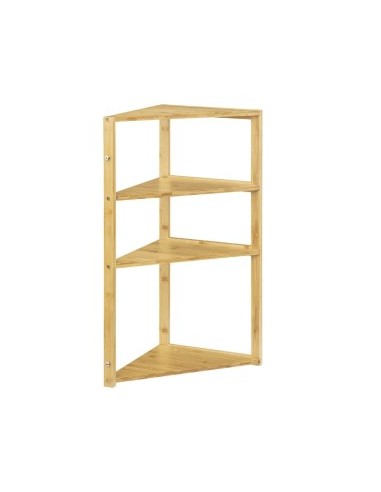 SCAFFALE ANGOLARE 174874 BAMBOO 3P 36,5X33,5X80CM su TreG Ingrosso