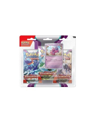 POKEMON PK60333 3 BUSTINE SCARLATTO E VIOLETTO su TreG Ingrosso