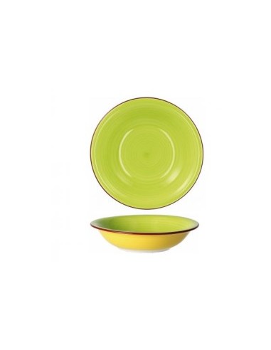 LINDA PIATTO FONDO 82734 VERDE D20CM su TreG Ingrosso