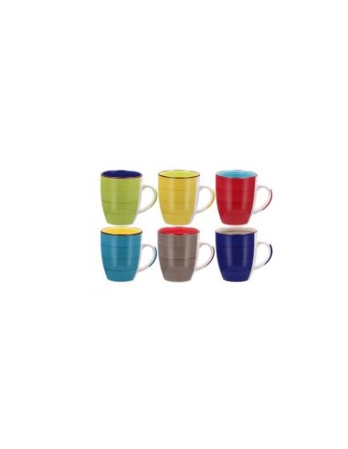 LINDA TAZZA MUG 87227 9X10CM COLORI ASSORTITI su TreG Ingrosso