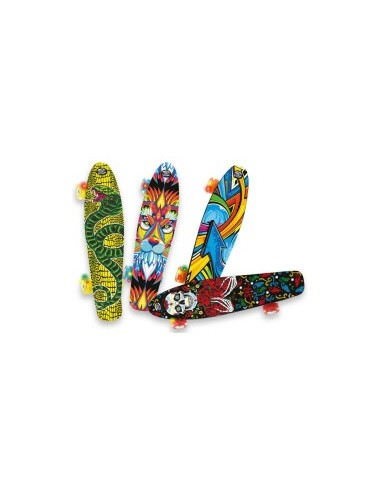 TEOSPORT 52160 SKATEBOARD 57CM RUOTE LED ASSORTITO