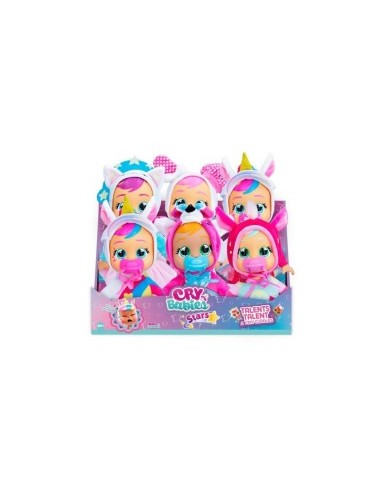 IMC Toys Cry Babies Stars Talent Tiny, Bambola Interattiva con Accessori, Piange e Sorride, per Bambini dai 18 Mesi in Su