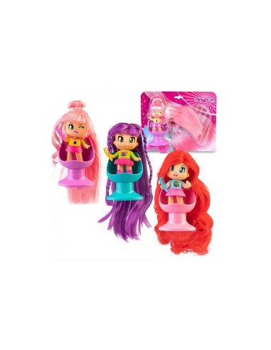 Pinypon Personaggi Long Hair Assortiti, Bambole Pinypon con Capelli Lunghi, Accessori Combinabili, Giocattoli Famosa