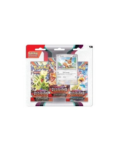 POKEMON PK60342 BLISTER 3 BUSTINE OSSIDIANA INFUOCATA