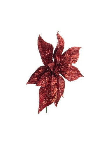 PICK POINSETTIA ADRIEL ORO H22CM su TreG Ingrosso