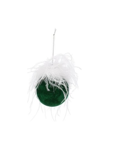 SFERA VETRO PLUMMY 8CM VERDE SCURO su TreG Ingrosso