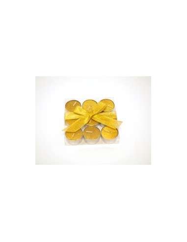 SET 9 LUMINI D3,5CM GLITTERATI ORO su TreG Ingrosso