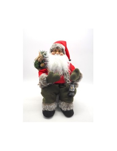 BABBO NATALE SEDUTO H35CM CON CARILLON su TreG Ingrosso