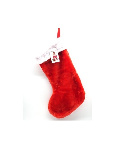 CALZA NATALE DELUXE ROSSA 42X24CM su TreG Ingrosso