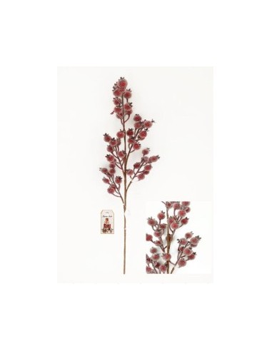 PICK CON BACCHE ROSSE INNEVATE 66X12CM su TreG Ingrosso