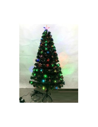 ALBERO FIBRE OTTICHE H120CM CON 60 LUCI MULTICOLOR su TreG Ingrosso