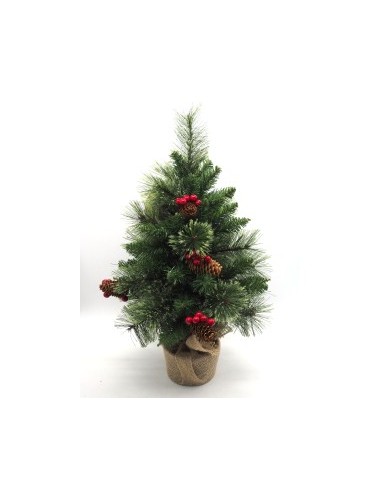 ALBERO PINO H60CM CON BACCHE su TreG Ingrosso