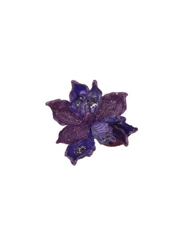 FIORE TESSUTO VIOLA 24X27CM su TreG Ingrosso